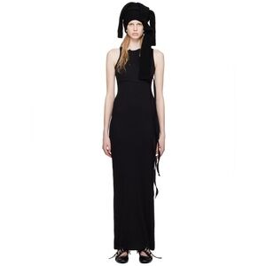OTTOLINGER Black Wrap Maxi Dress